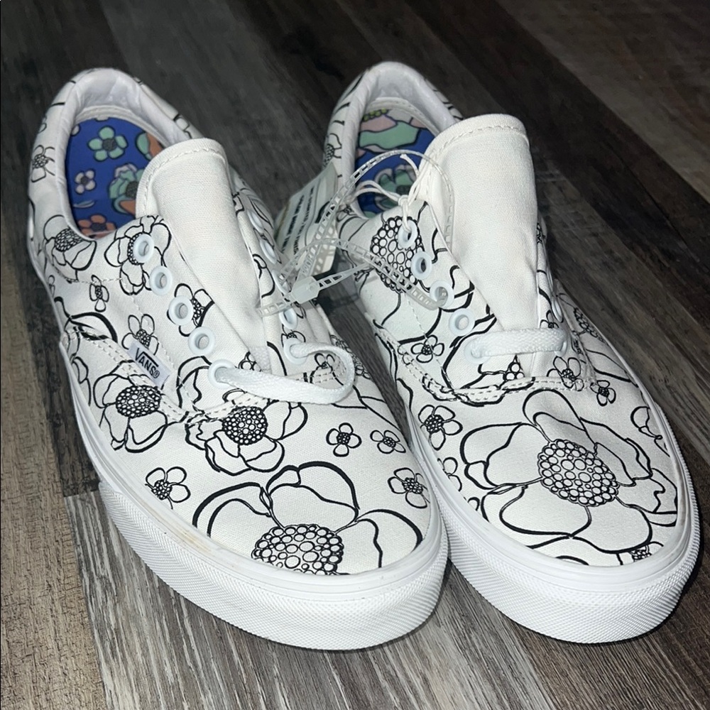 Vans Monochrome Floral U-color Canvas Sneakers